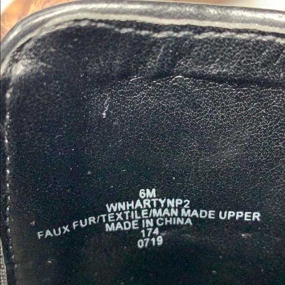 NWOT NINE‎ WEST  Ankle Boots Faux Fur Size 6 - Picture 3 of 6